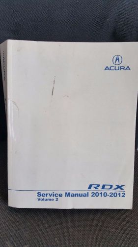 2010 - 2012 acura rdx service manual