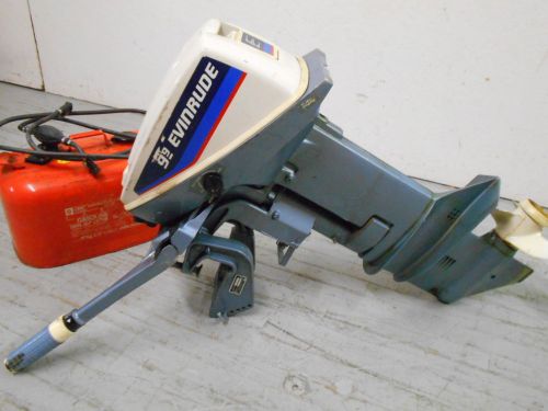Evinrude 9.9 hp boat outboard motor and fuel tank in milwaukee, wi