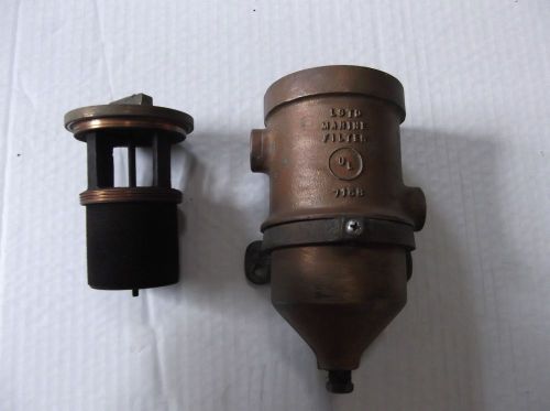 Perko 1-1/2&#034; bronze fuel filter (299) with mounting bracket