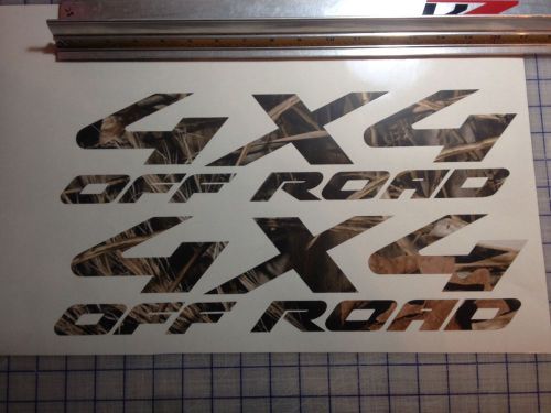 4x4 bedside decals realtree shadowgrass - camo - camoflage