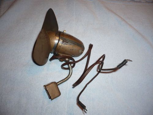 Vintage art deco rubber blade accessory defroster cooling fan  car column dash