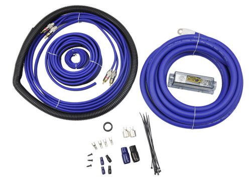 Audio legion w-kit-1 car audio amplifier install kit 1/0 gauge amp power wire