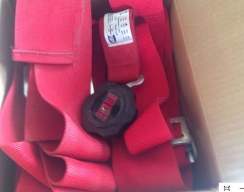 Rci  5 point cam lock  seat belts red