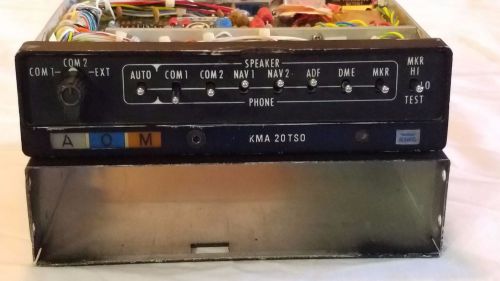 King kma-20 audio panel / marker beacon w/ rack