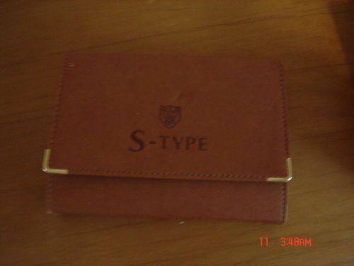 2001 jaguar s-type factory original  owner manual handbook set leather case