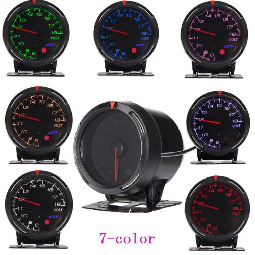 2.36&#034; 60mm racing led 10v-16v volt voltage gauge meter universal for car auto #