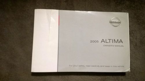 2005 nissan altima owners manual