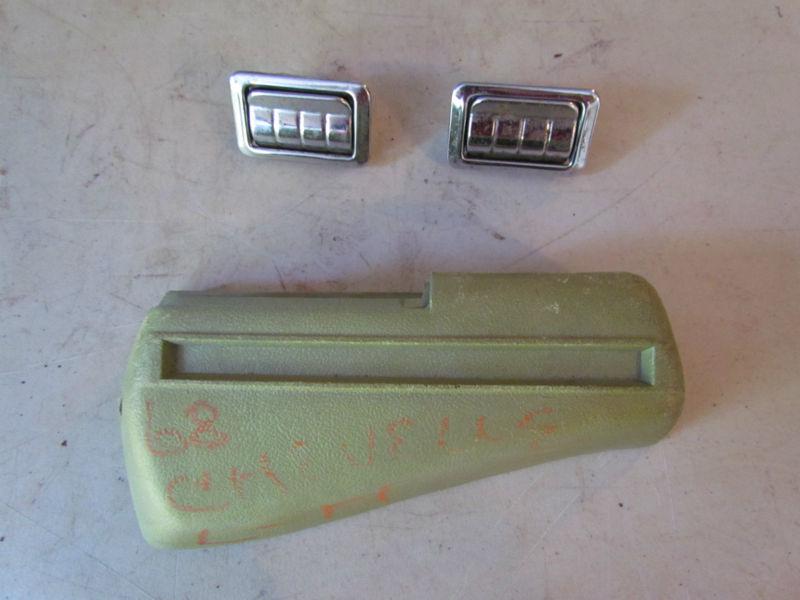68-72 gm a body left rear arm rest with two ashtrays chevelle, gto, gs, 442