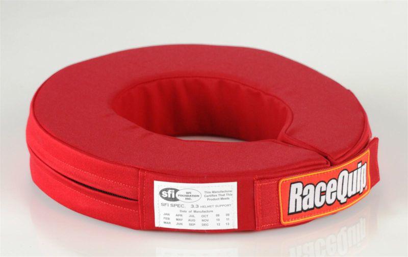 Racequip 337017 red 360 degree sfi rated helmet supports sfi 3.3 -  rqp337017