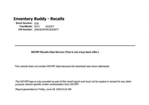 Passenger Right Electric Door Motor Fits 11-17 QUEST 596517, US $139.00, image 3