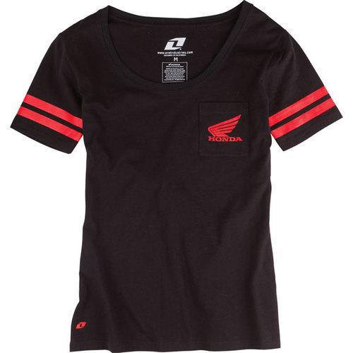 New one industries womens kelsey honda black medium shirt    tee shirt  tshirt