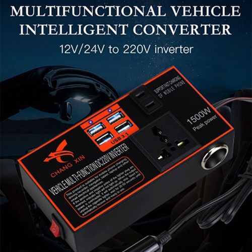 1500w Power Inverter Adapter-Converter 12v/24V To DC 110V/220v Car Chargers-Trip, US $31.84, image 18