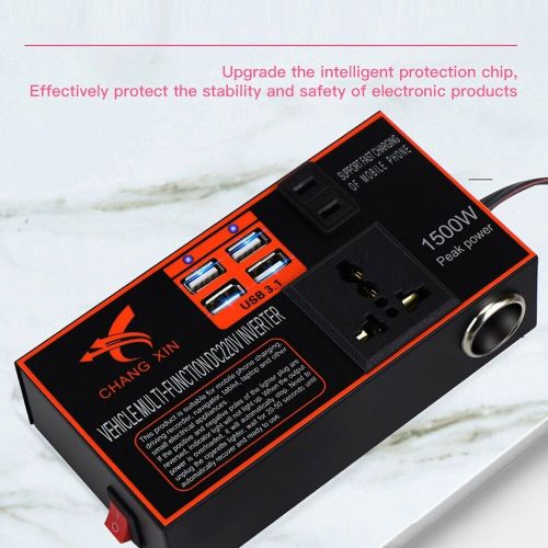1500w Power Inverter Adapter-Converter 12v/24V To DC 110V/220v Car Chargers-Trip, US $31.84, image 21