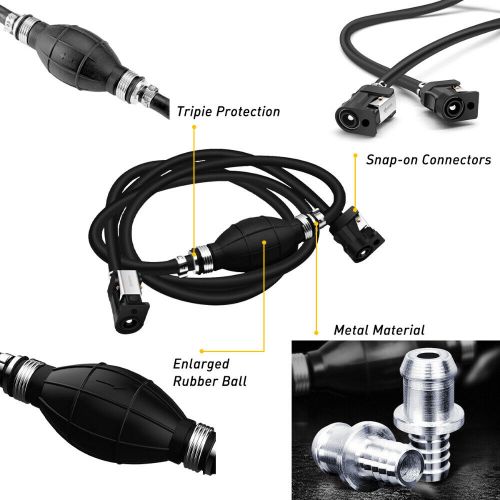 For Parkson Mariner Johnson Outboard Boat Motor Tank Fuel Gas Hose Line Marine A, US $21.99, image 3