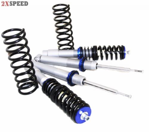 Fit bm e39 01-03 525i/97-00 528i sedan 4d only coilover suspension kit blue