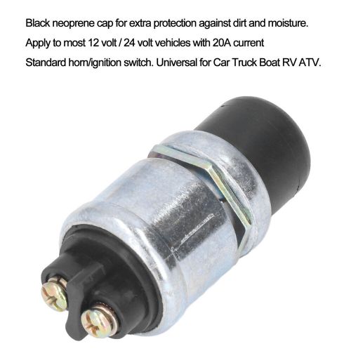 Engine start button rubber cover momentary ignition switch for 12v/24v car