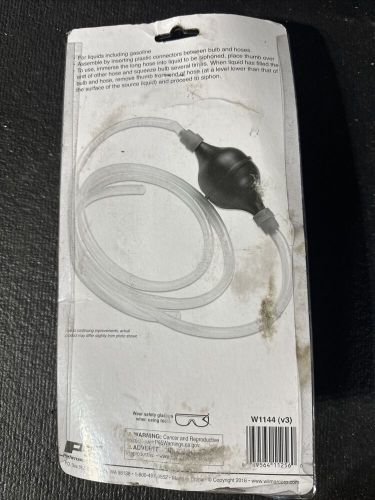 Deluxe rubber siphon hose performance tool w1144