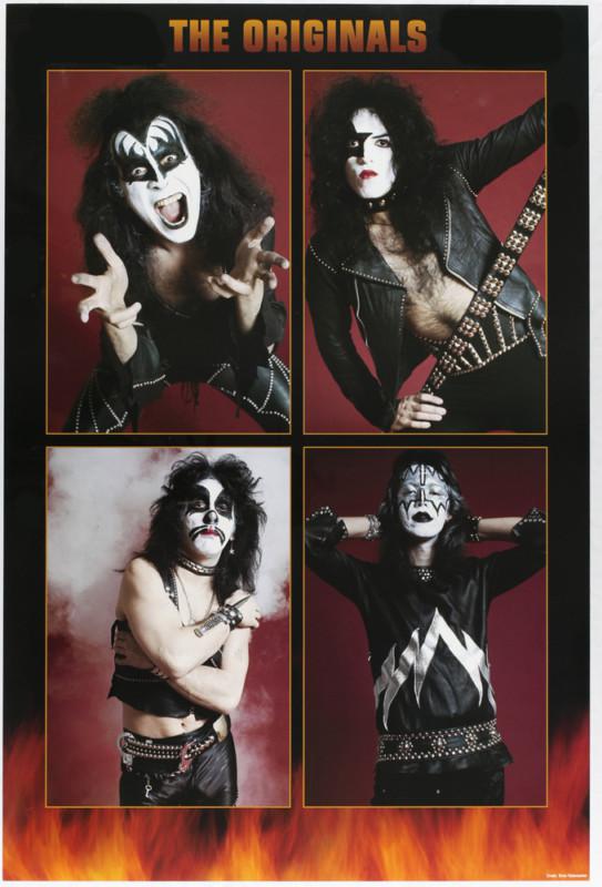 Kiss the originals 1973  lithograph litho barry levine poster relic 