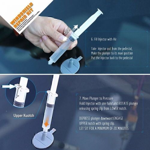 Windshield repair tool kit car fix car wind glass windscreen for chip crack us*