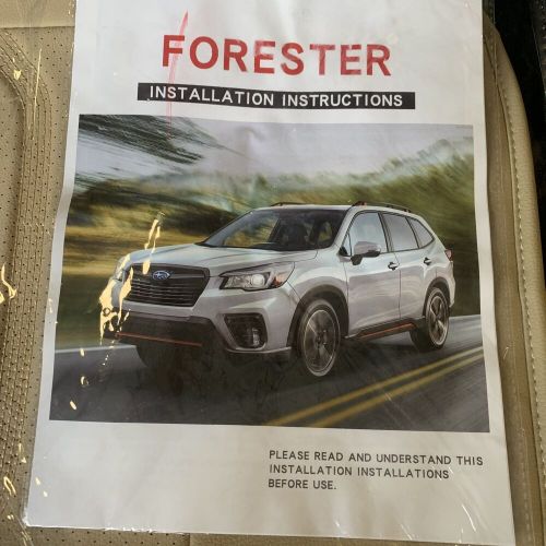 Isen-CoverAuto Beige Faux Leather Seat Cover For 2010-2013 Subaru Forester, US $225.95, image 2