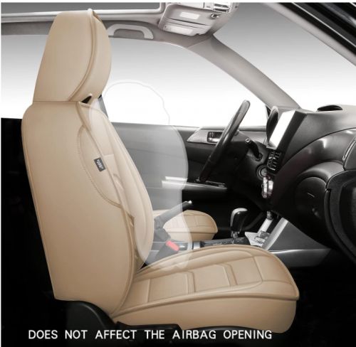 Isen-CoverAuto Beige Faux Leather Seat Cover For 2010-2013 Subaru Forester, US $225.95, image 9