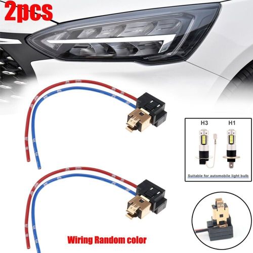 2PCS H1 H3 Socket Extension Wiring Harness Connector LED Headlight Adapter, C $9.18, image 7