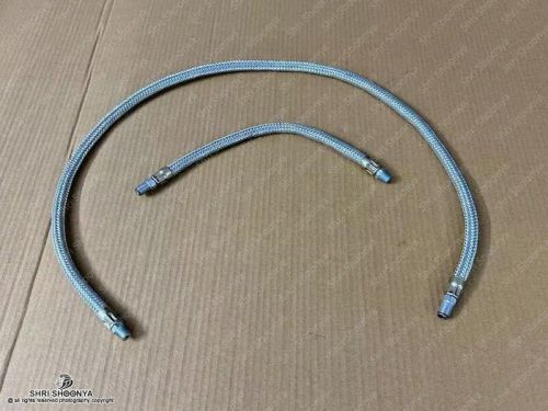 Oil filter line set flat head fits willys jeep 1950-66 cj-3b, 5, m38a1- 4-134 f