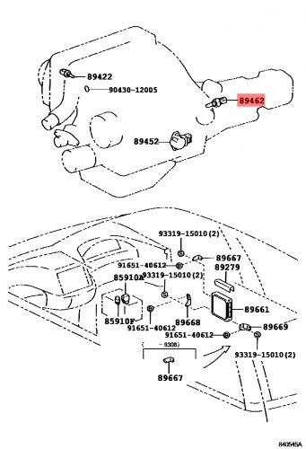 TOYOTA Genuine COLD START TEMPERATURE TIME DELAY SWITCH 89462-20040 NEW, US $112.21, image 3