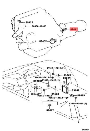 TOYOTA Genuine COLD START TEMPERATURE TIME DELAY SWITCH 89462-20040 NEW, US $112.21, image 6