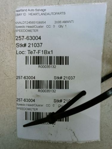 2006 KIA AMANTI SPEEDOMETER W/O ELECTRONIC STABILITY OEM USED TESTED 940013F400, US $75.99, image 6