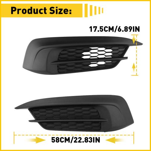 Pair Fog Light Cover Fits For 2016 2017 Honda 2018 Civic Left & Right Side USA, US $28.99, image 8
