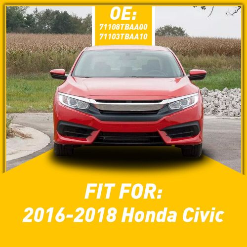 Pair Fog Light Cover Fits For 2016 2017 Honda 2018 Civic Left & Right Side USA, US $28.99, image 10