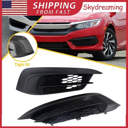 Pair Fog Light Cover Fits For 2016 2017 Honda 2018 Civic Left & Right Side USA, US $28.99, image 12