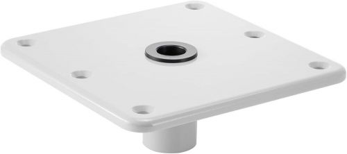 Boat Seat Base, 7" x 7" Boat Seat Pedestal W/ 3/4" Pin Post Socket Swivel White, US $31.99, image 3