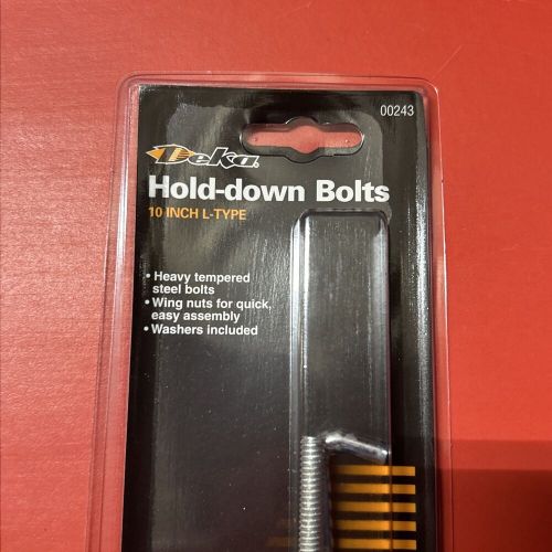 Deka / east penn 00243 10" l-type shape battery hold down bolts &amp; zinc hardware