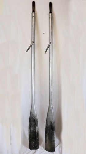 VINTAGE ALUMACRAFT ALUMINUM & OAK BOAT OARS - 78" -, US $185.00, image 7