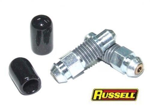 Russell Speed Bleeder Bleed Nipple PAIR: 3/8" - 24tpi Wheel Cylinder Caliper, AU $69.76, image 2