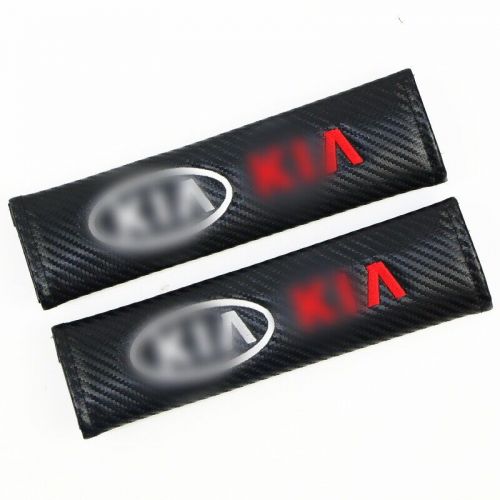 Fit For Kia 2pcs Car Seat Belt Cover Shoulder Pad Cushion Protector Carbon Fiber, US $8.88, image 4