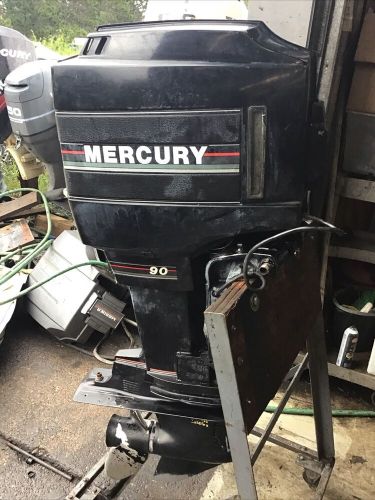 1989 Mercury 90hp two stroke long shaft oil injected freshwater parts or repair, US $800.00, image 9