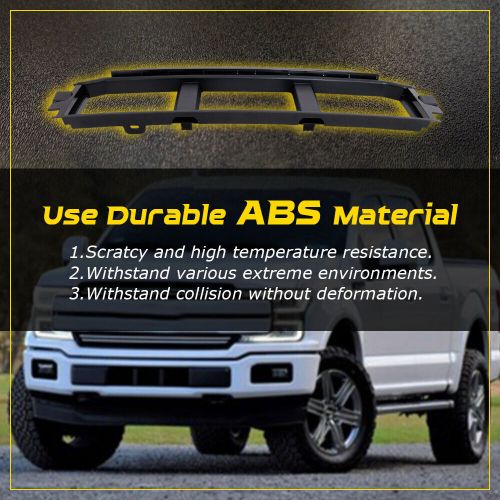 Bumper grille for 2021-2023 ford f-150 front ml3z17b968bb ml3z17b968ba black