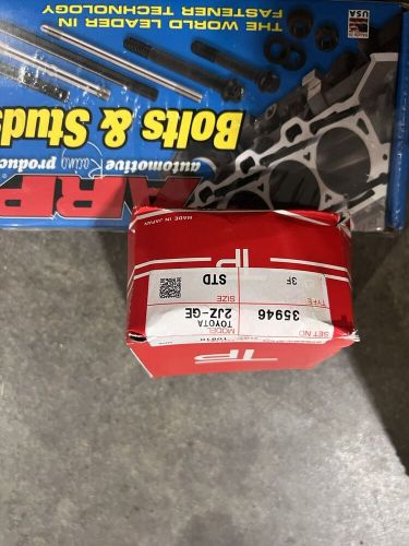 2jzgte pistons and rods oem, rod and main bearings with new rings with arp studs