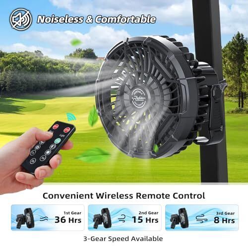 Roykaw Golf Cart Portable Rechargeable Fan Compatible with EZGO Club Car Yamaha, US $79.85, image 6