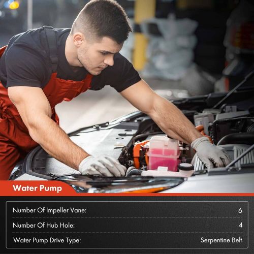 Water Pump for Chevrolet Equinox GMC Pontiac Saab Saturn Buick Cadillac Suzuki, US $24.83, image 4