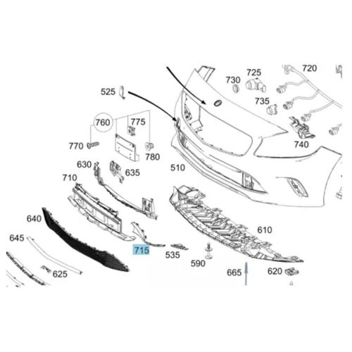 OEM grade Front Pair Bumper Grille Bracket for Mercedes W176 A Class 1768853500, US $28.36, image 8