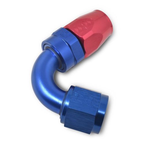 RUSSELL 613440 -16 AN 120 DEGREE HOSE END. REUSABLE. BLUE/RED. ALUMINUM, US $21.95, image 3