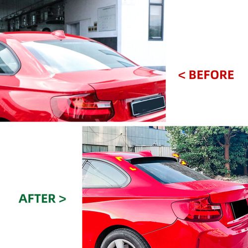 1pc Rear Trunk Spoiler Lip Wing Roof Lid For BMW 2 Series F22 14-19 Carbon Look, US $60.60, image 10