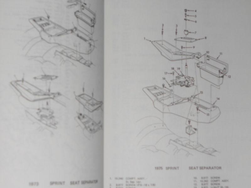 Buy 19711975 / GMC SPRINT (EL CAMINO?) PARTS BOOK / ORIGINAL PARTS