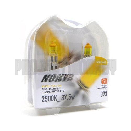 Nokya 893 hyper yellow headlight bulbs 2500k 37.5w fog lights pro halogen
