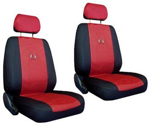 Red Black Sport Jersey Racing Car Truck SUV Seat Covers w/ Racing Logo Pkg #A, US $40.84, image 4