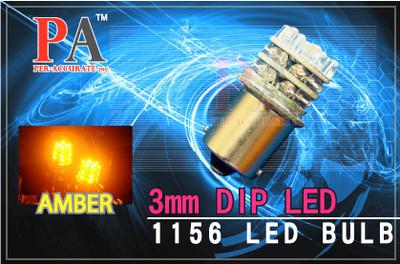 4x 1156 ba15s or bau15s 24 -small dip led scooter rear backup sign amber bulbs